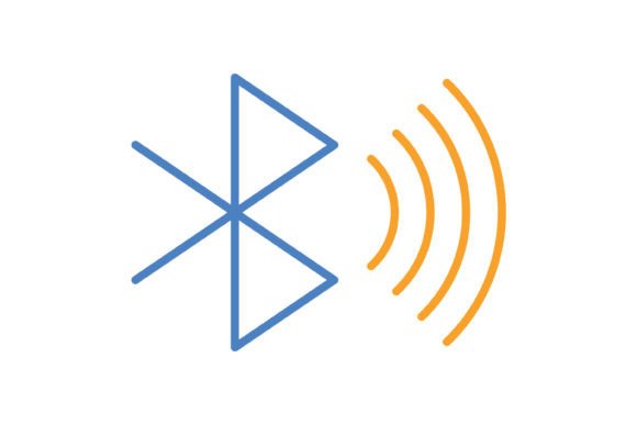 Bluetooth Blue Orange Line Icon: A Versatile Design Asset