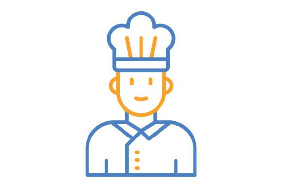 Chef Blue Orange Line Icon: A Modern Visual Toolkit for Culinary Creativity