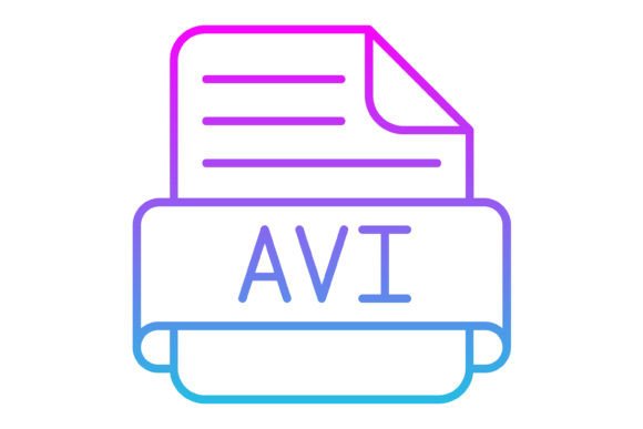 Exploring the Versatility of the Avi File Line Gradient Icon