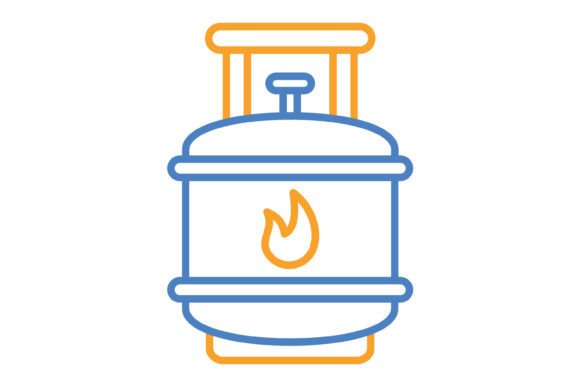 Gas Cylinder Blue Orange Line Icon: The Definitive Resource for Modern Digital Design