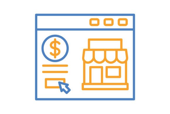 Online Store Blue Orange Line Icon: A Complete Visual Toolkit