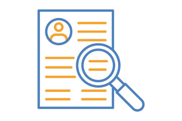 Search Blue Orange Line Icon: Versatile Vectors for Every Project