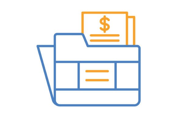The Folder Blue Orange Line Icon: A Strategic Asset for Modern Digital Communication